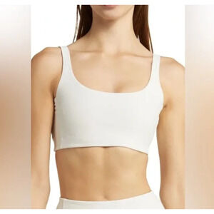 Outdoor Voices Womens FreeForm Scoop Bra Milk Stone White Size XXL NEW With Tags